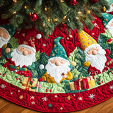 Bottega degli Gnomi Copri Base per Albero di Natale Trapuntato