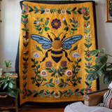 Arte del Bombo Dorato Coperta Trapuntata
