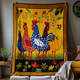 Gallina del Raccolto Dorato Coperta Trapuntata