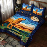 Set di Biancheria da Letto Trapuntata 3 Pezzi Momento Dorato