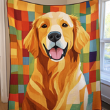 Gentilezza del Golden Retriever Coperta Trapuntata