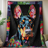 Doberman della Stagione Dorata Coperta Trapuntata