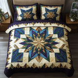 Set di Biancheria da Letto Trapuntata 3 Pezzi Stella Dorata del Fienile