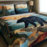 Set di Biancheria da Letto Trapuntata 3 Pezzi Orso Dorato