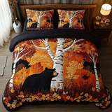 Set di Biancheria da Letto Trapuntata 3 Pezzi Orso Dorato
