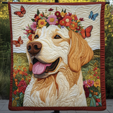 Delizia di Fioriture Dorate Coperta Trapuntata
