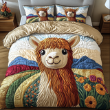 Set di Biancheria da Letto Trapuntata 3 Pezzi Alba Dorata