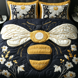 Set di Biancheria da Letto Trapuntata 3 Pezzi Volo Dorato