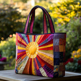 Bagliore Dorato Borsa Tote Trapuntata