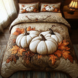 Golden Gourd 3-Piece Quilted Bedding Set NCU0DV6755