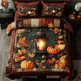 Set di Biancheria da Letto Trapuntata 3 Pezzi Giardino Dorato di Gourd