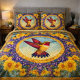 Set di Biancheria da Letto Trapuntata 3 Pezzi Dorato Halo