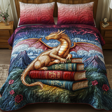 Set di Biancheria da Letto Trapuntata 3 Pezzi Dorato Hoard
