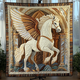 Pegaso Dorato Coperta Trapuntata