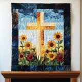 Petali Dorati Quilt Artistico da Parete