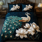 Set di Biancheria da Letto Trapuntata 3 Pezzi Dorato Plumage
