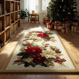 Tappeto della Stella di Natale Dorata Tappeto