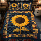 Set di Biancheria da Letto Trapuntata 3 Pezzi Splendore Dorato