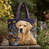 Gioia del Golden Retriever Borsa Tote Trapuntata