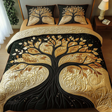Golden Roots 3-Piece Quilted Bedding Set NCU0VH1691