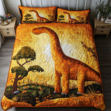 Set di Biancheria da Letto Trapuntata 3 Pezzi Dorato Sauropod