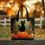 Gatto dall'Ombra Dorata Borsa Tote Trapuntata