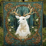 Cervo Dorato Coperta Trapuntata