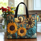 Viale dei Girasoli Dorati Borsa Tote Trapuntata
