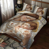 Set di Biancheria da Letto Trapuntata 3 Pezzi Aggraziato Adoration