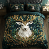 Set di Biancheria da Letto Trapuntata 3 Pezzi Cervo Aggraziato
