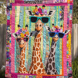 Giraffa Aggraziata Coperta Trapuntata