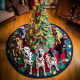 Auguri d'Inverno dell'Alano Copri Base per Albero di Natale Trapuntato