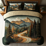 Set di Biancheria da Letto Trapuntata 3 Pezzi Sentiero Grande Fumoso della Montagna