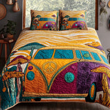 Set di Biancheria da Letto Trapuntata 3 Pezzi Ruote Groovy
