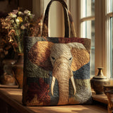 Elefante Guardiano Borsa Tote Trapuntata
