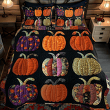 Set di Biancheria da Letto Trapuntata 3 Pezzi Raccolto di Halloween
