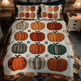 Set di Biancheria da Letto Trapuntata 3 Pezzi Zucca di Halloween