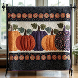 Schieramento di Zucche di Halloween Coperta Trapuntata