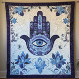 Hamsa dell'Equilibrio Coperta Trapuntata