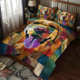 Set di Biancheria da Letto Trapuntata 3 Pezzi Retriever Felice