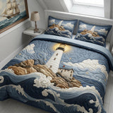 Harbor Light 3-Piece Quilted Bedding Set NCU0DV2947