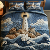 Harbor Light 3-Piece Quilted Bedding Set NCU0DV2947