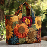 Fioritura del Raccolto Borsa Tote Trapuntata