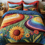 Set di Biancheria da Letto Trapuntata 3 Pezzi Magia del Raccolto