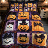 Set di Biancheria da Letto Trapuntata 3 Pezzi Infestato Halloween