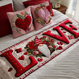 Cuore in Fiore Runner da Letto Trapuntato