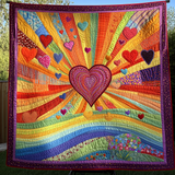 Esplosione di Cuore Coperta Trapuntata