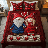 Set di Biancheria da Letto Trapuntata 3 Pezzi Beatitudine Sentita dello Gnomo