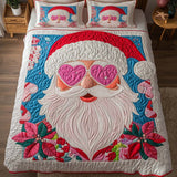 Set di Biancheria da Letto Trapuntata 3 Pezzi Babbo Natale Sentito