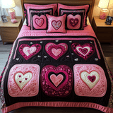 Set di Biancheria da Letto Trapuntata 3 Pezzi Armonia di Heartstrings